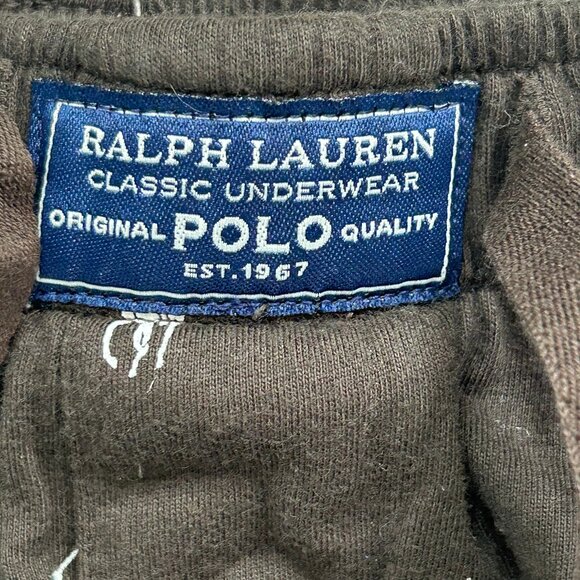 Polo Ralph Lauren All-Over Pony Print Cotton Jogger Pants Elastic Waist Size M - Picture 5 of 9
